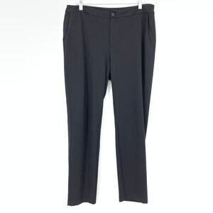 American Giant Straight Leg Ponte Pants Womens Size 16 Black Stretch